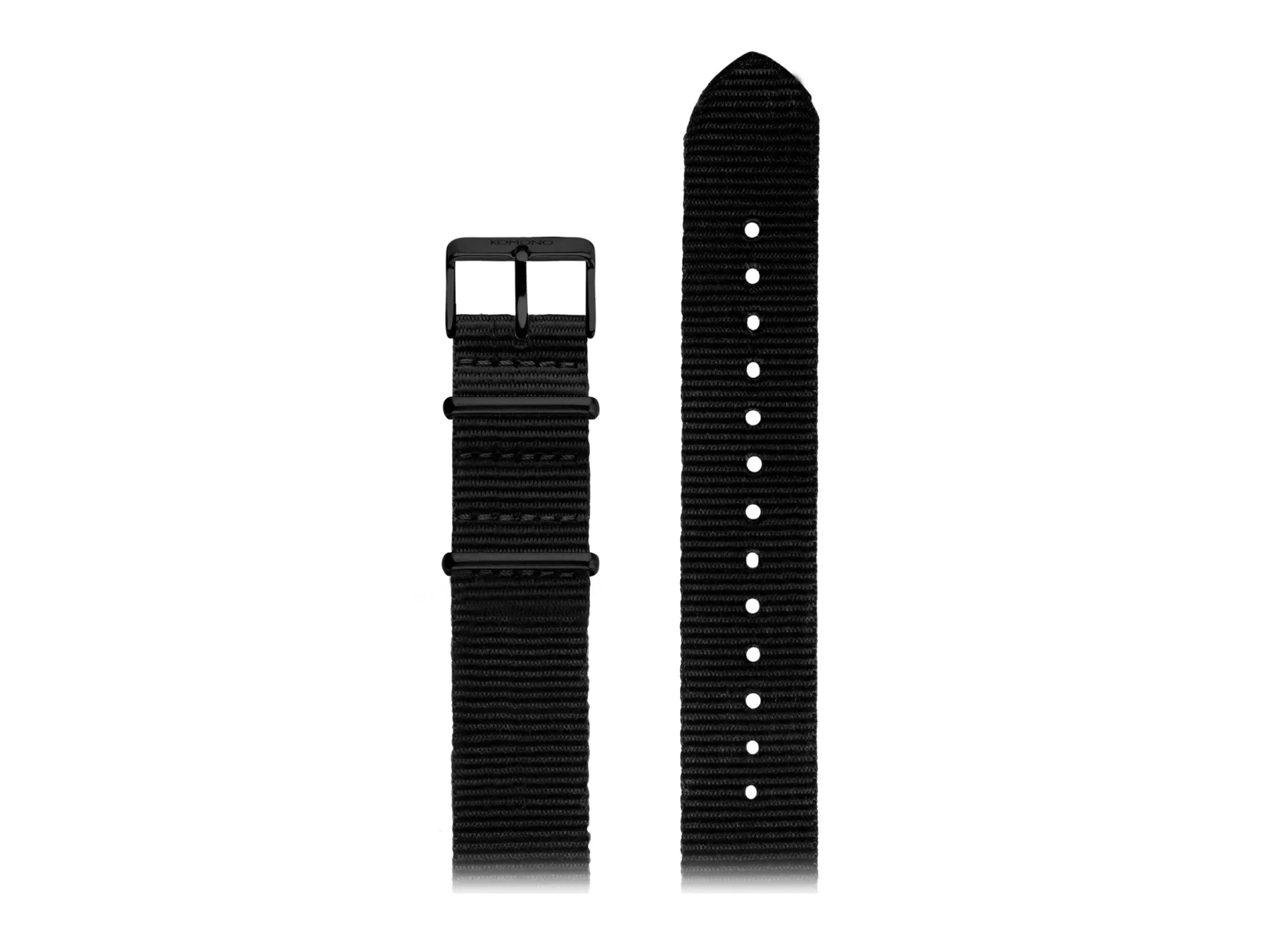 Cheap Strap 20 - Nato - Black Black Straps