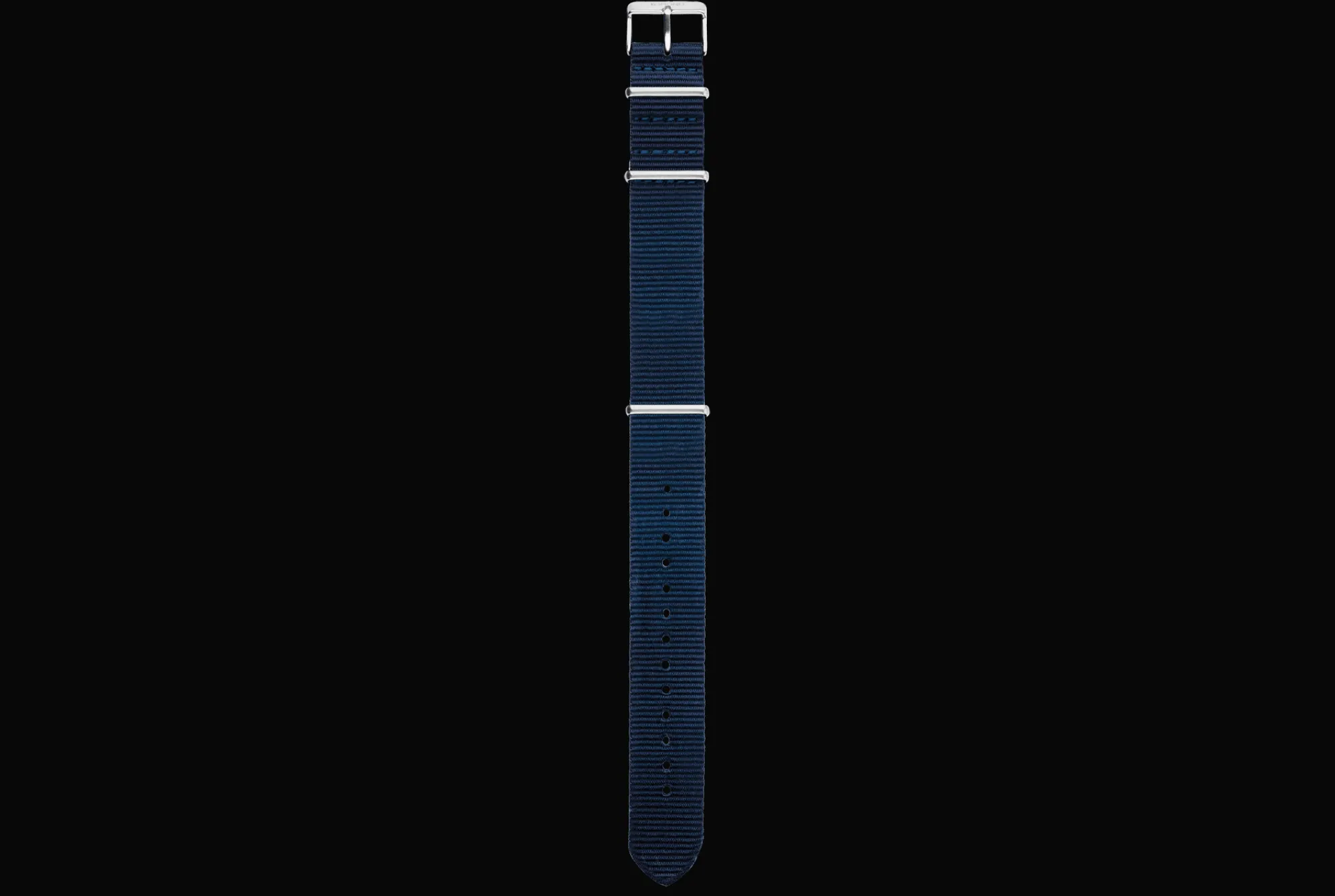 Fashion Strap 20 - Nato - Blue Silver Straps